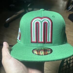 New Era 59Fifty Mexico World Baseball Classic Hat Cap Fitted 7 1/8 Green